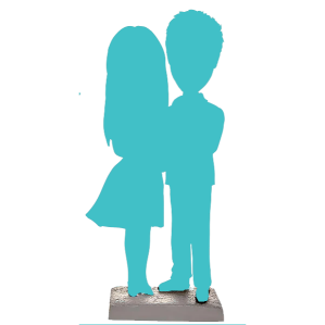 Влюбена двойка с персонализиране на лице и тяло